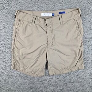 Peter Manning Golf Shorts‎ Mens 32 Tan Preppy Golfer Golfing Lightweight Frat